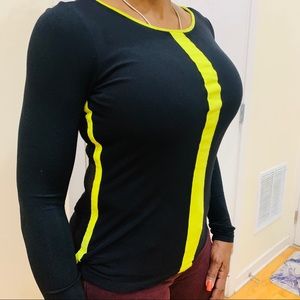 FOREVER 21 ~ Long sleeved Mesh Shirt W/Neon